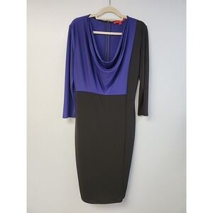 NARCISO RODRIGUEZ for Design Nation Colorblock Bodycon Sz L Colorblock dress‎